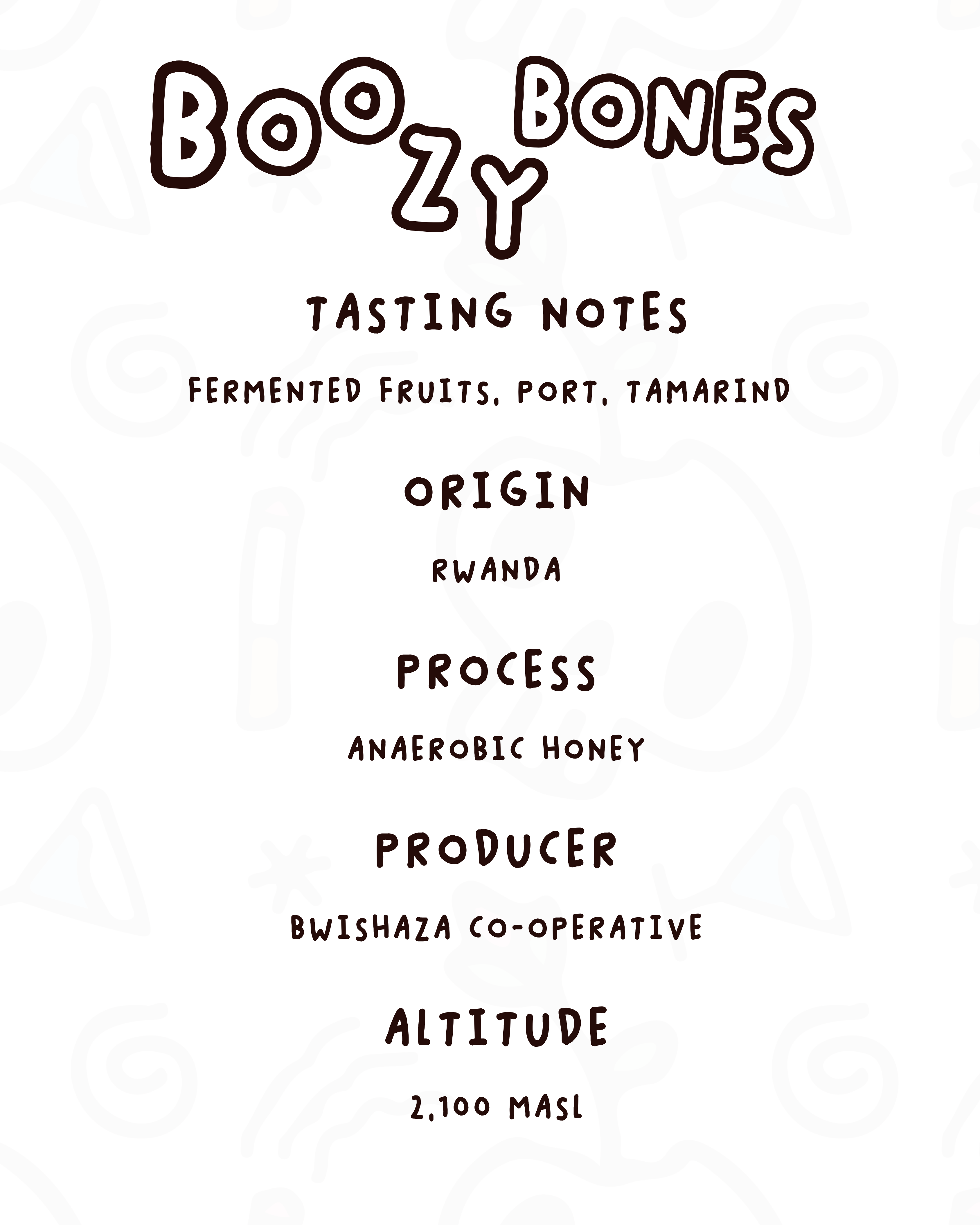 Boozy Bones tasting notes